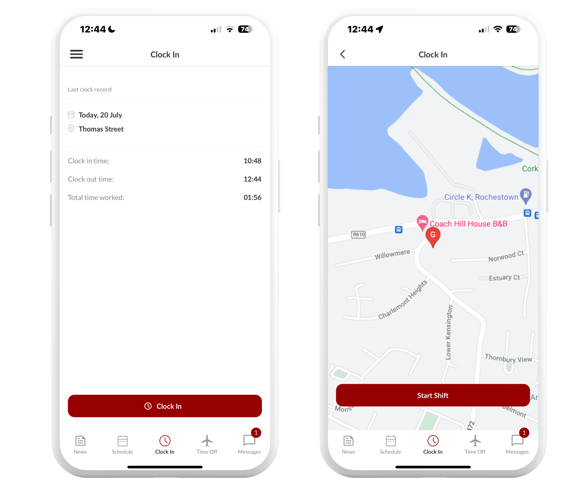 GPS - Clock In